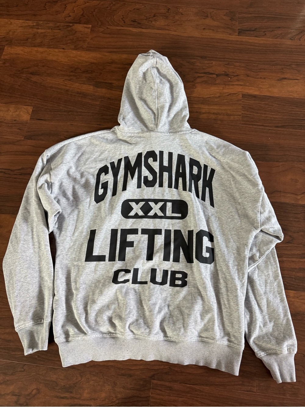 Gymshark Gray Hoodie with Black 'Lifting Club' Back Print